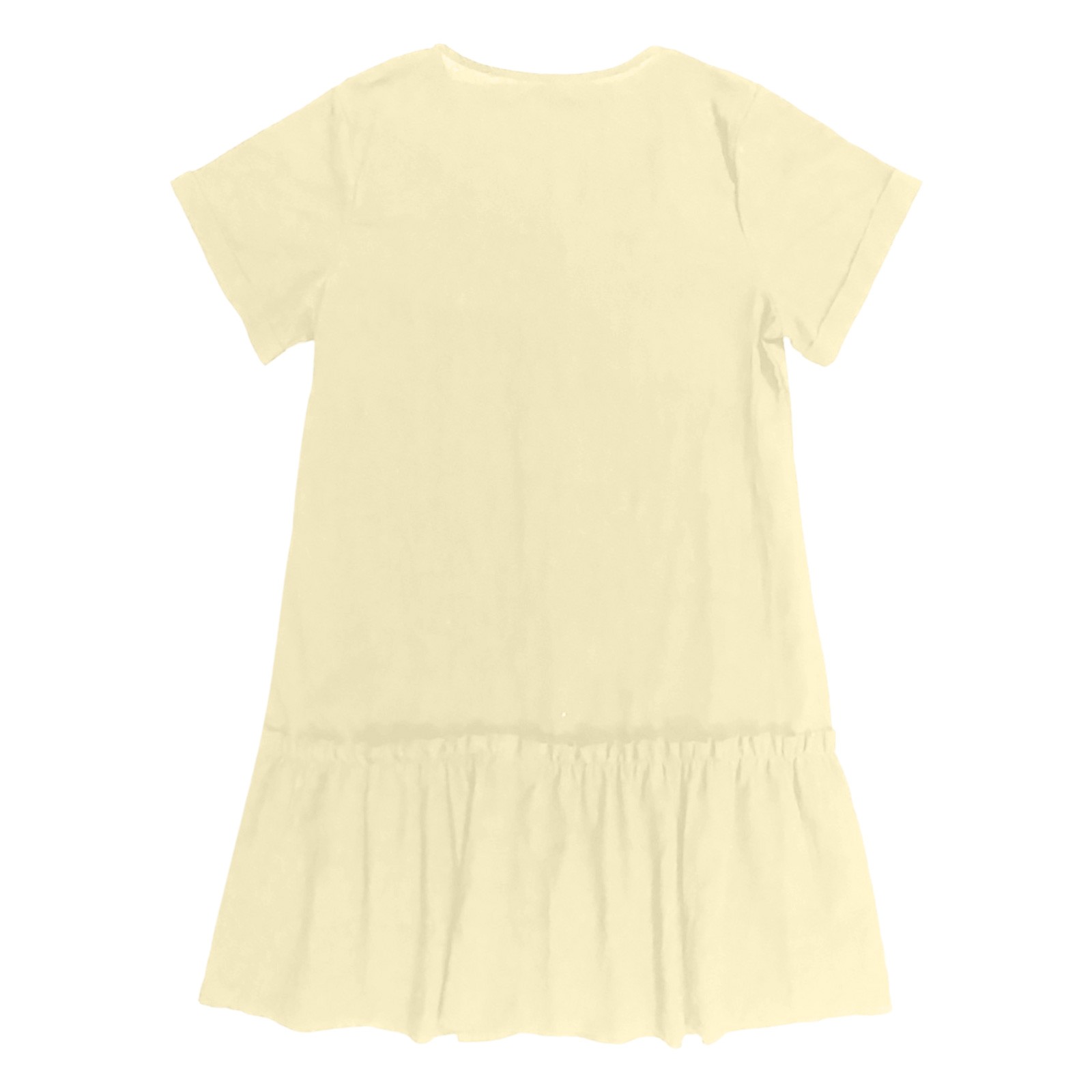 thumbnail image 5 of Vestido camisero holgado de verano con botones para mujer - Detalles de volantes, túnica informal - Tallas S-XL, 5 of 5
